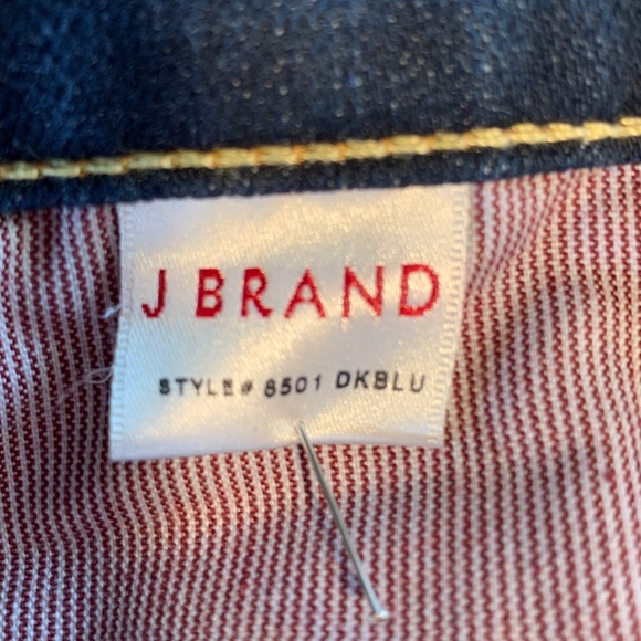 J Brand Dark Wash Straight Leg Denim Jeans Size 25 - Picture 3 of 7